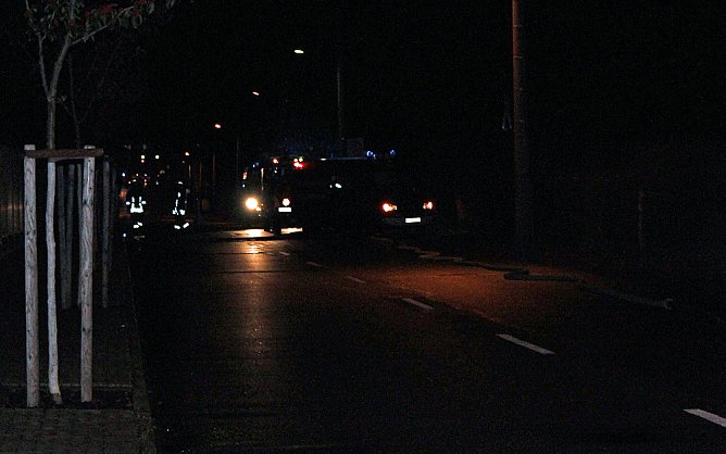 Laubenbrand an der Panzerstrasse (Foto: Karl-Heinz Herrmann)