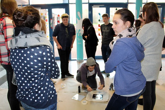 Graffiti-Workshops in der &Ouml;stertalschule (Foto: Karl-Heinz Herrmann)