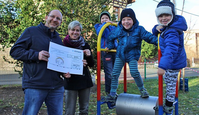 Balancierhilfen f&uuml;r die Kita (Foto: Karl-Heinz Herrmann)