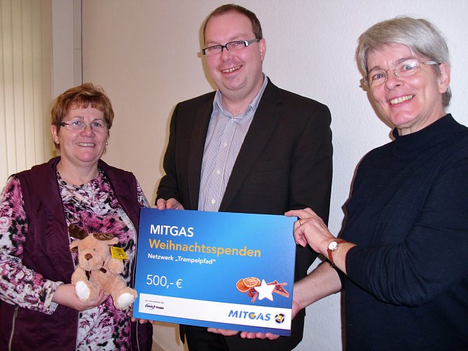 Weihnachtsspende an Netzwerk Trampelpfad (Foto: Privat)