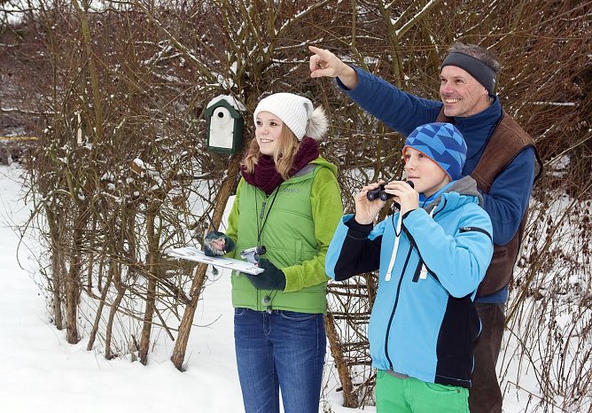 V&ouml;gel beobachten (Foto: Frank Hecker)