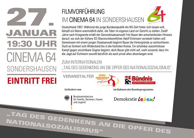 Kostenfreie Filmvorführung im Kino Sondershausen (Foto: Kreisjugendring) Kostenfreie Filmvorführung im Kino Sondershausen (Foto: Kreisjugendring)