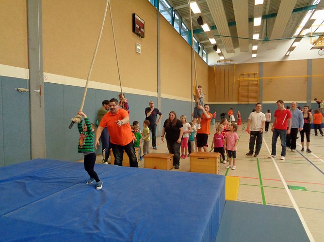 In der Gemeinschaft sportlich aktiv (Foto: Kindervilla Bad Frankenhausen)