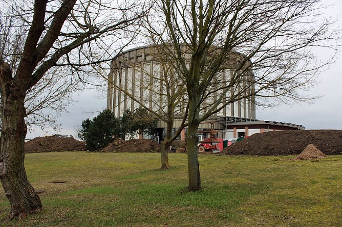 Bauarbeiten am Panorama Museum (Foto: Karl-Heinz Herrmann)