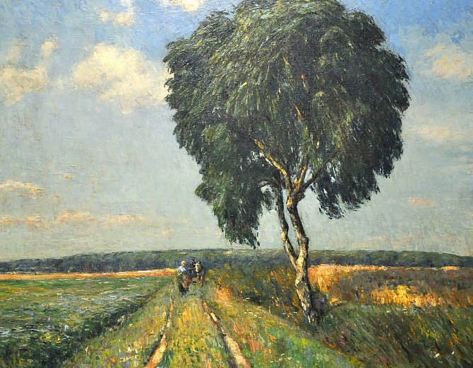 Maurice Eliot, Waldlichtung, &Ouml;l auf Leinwand, 1919 (Repro: Kunsthaus)    (Foto: Kunsthaus Meyenburg)