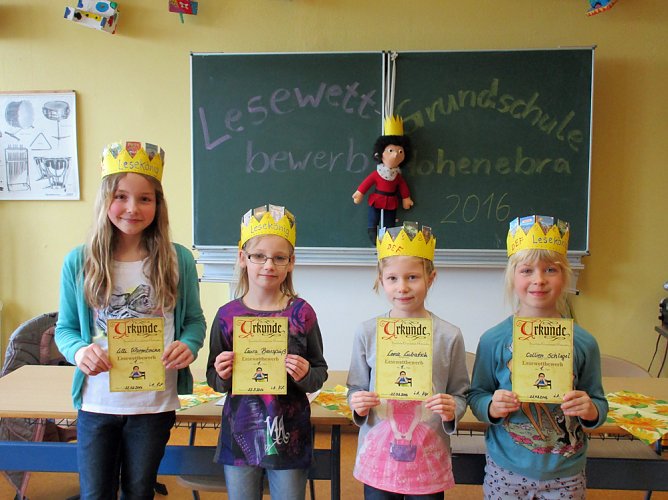 Lesewettbewerb an der Grundschule Hohenebra (Foto: Privat)