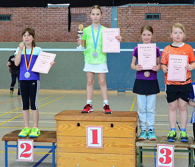 Landeseinzelmeisterschaften AK09 im Badminton (Foto: Andreas Reich) Landeseinzelmeisterschaften AK09 im Badminton (Foto: Andreas Reich)