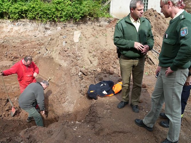 Blindgänger gefunden (Foto: nnz) Blindgänger gefunden (Foto: nnz)