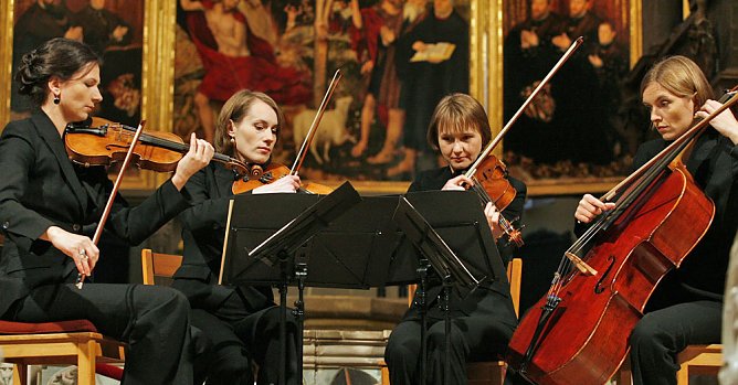 Klenke Quartett spielt (Foto: Th&uuml;ringer Landesmusikakademie Sondershausen)