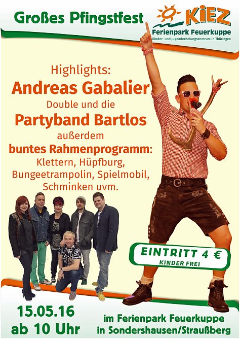 Gro&szlig;es Pfingstfest mit Livemusik (Foto: Ferienpark Feuerkuppe)