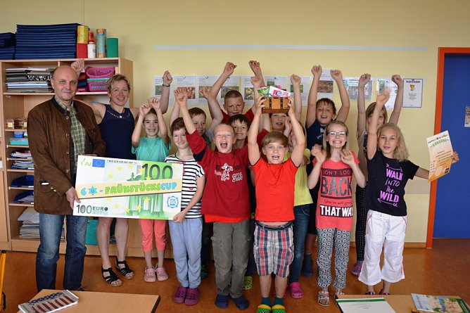 Grundschule in Westerengel gewinnt Fr&uuml;hst&uuml;cks-Wettbewerb (Foto: Landeszahn&auml;rztekammer Th&uuml;ringen)