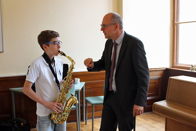 Und am Nachmittag Schuljahresabschlusskonzert (Foto: Karl-Heinz Herrmann)