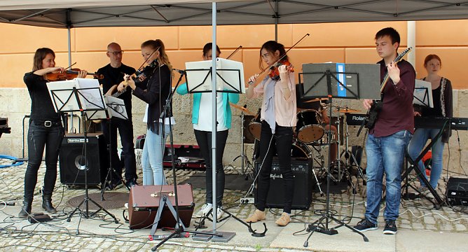 Und am Nachmittag Schuljahresabschlusskonzert (Foto: Karl-Heinz Herrmann)