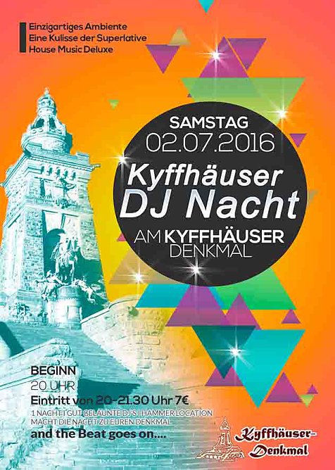 Zweite DJ-Nacht am Kyffhäuser-Denkmal (Foto: Stadtmarketing Bad Frankenhausen) Zweite DJ-Nacht am Kyffhäuser-Denkmal (Foto: Stadtmarketing Bad Frankenhausen)
