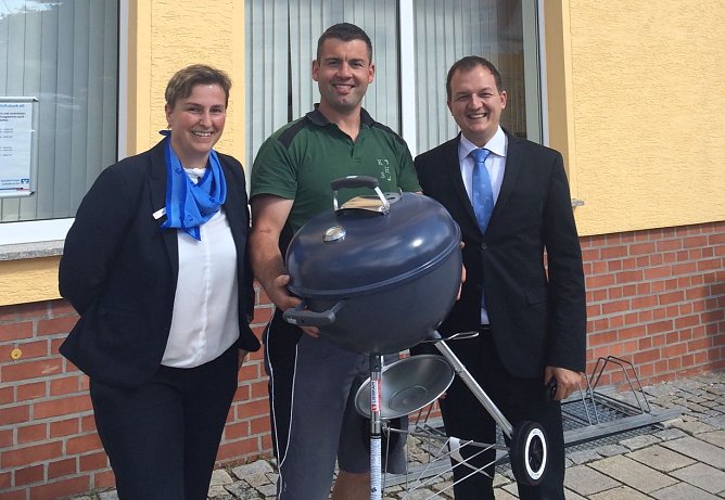Kugelgrill gewonnen (Foto: Nordth&uuml;ringer Volksbank)