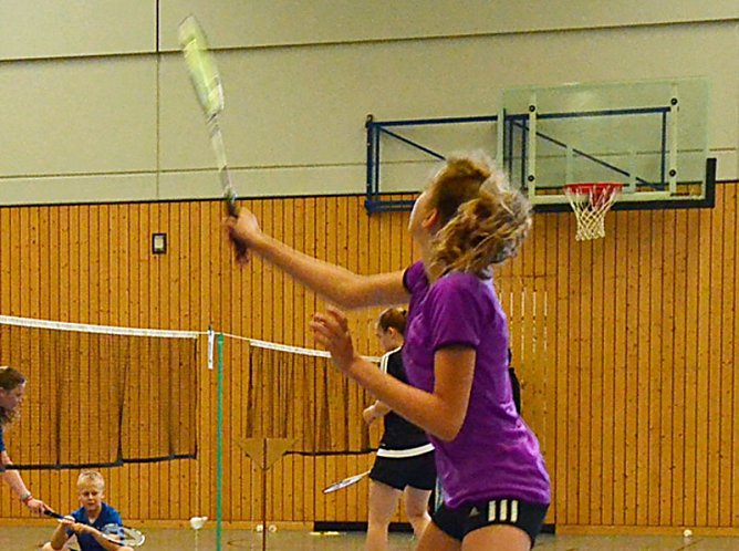 Beim 4. Spessart-Junior-Cup im Badminton (Foto: Andreas Reich)