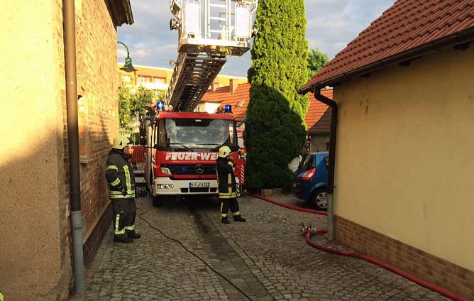 Brand in Artern (Foto: Privat) Brand in Artern (Foto: Privat)