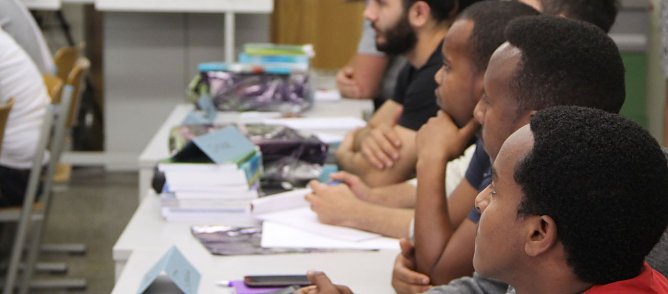 Ausbildungsbeginn  f&uuml;r die Peterklasse in Nordhausen (Foto: Angelo Glashagel)