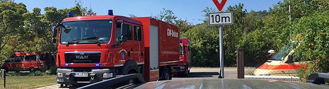 Heißer Tanz der Rettungskräfte (Foto: Sven Oesterheld) Heißer Tanz der Rettungskräfte (Foto: Sven Oesterheld)