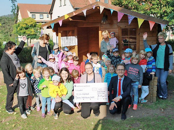 F&uuml;r &Uuml;berdachung im Au&szlig;enbereich (Foto: Stadtwerke Sondershausen)