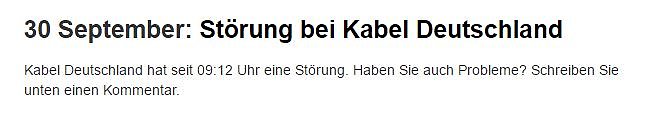 Bei Kabel Deutschland nichts Neues? (Foto: Privat)