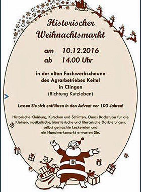 Bauernweihnachten in Clingen (Foto: Privat)