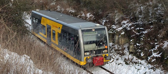Zur Wintersonnenwende zur Arche Nebra (Foto: IG Unstrutbahn)