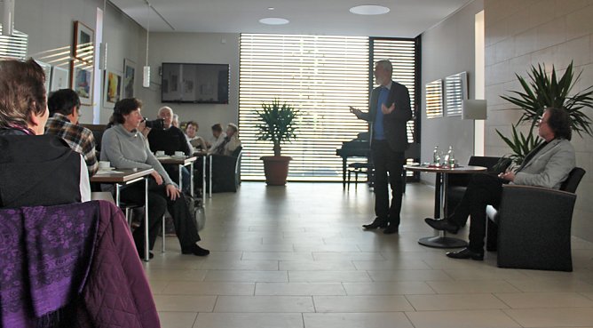 Nordh&auml;user Maler im Kulturcaf&eacute; (Foto: Karl-Heinz Herrmann)