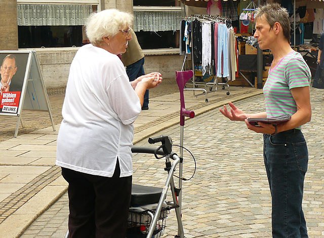 Frauenwahltour Sondershausen (Foto: Die Linke)