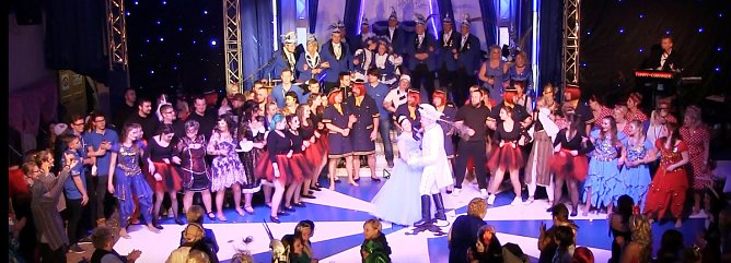 Seit 65 Jahren in Narrenhand, unser Blau-Wei&szlig;es Bebraland (Foto: Silke Erdmann-Gretsch)