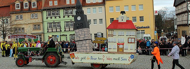 Narren mit Vorschlag zur Gebietsreform (Foto: Karl-Heinz Herrmann)