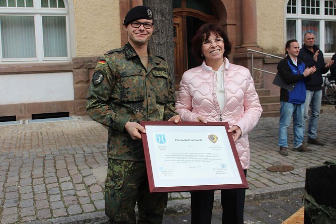 Patenschaft mit Panzerkompanie besiegelt (Foto: Karl-Heinz Herrmann)