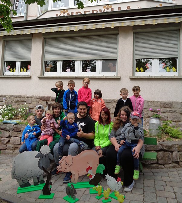 Bauernhoftiere in der Kindervilla (Foto: Kindervilla) Bauernhoftiere in der Kindervilla (Foto: Kindervilla)