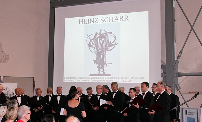 Ausstellung von Heinz Scharr er&ouml;ffnet (Foto: Karl-Heinz Herrmann)