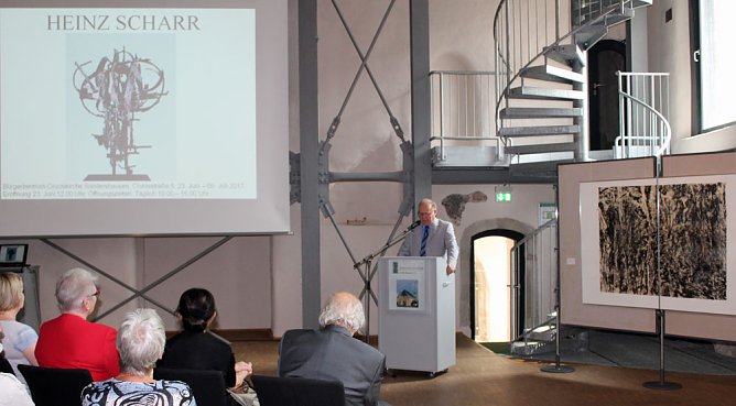 Ausstellung von Heinz Scharr er&ouml;ffnet (Foto: Karl-Heinz Herrmann)
