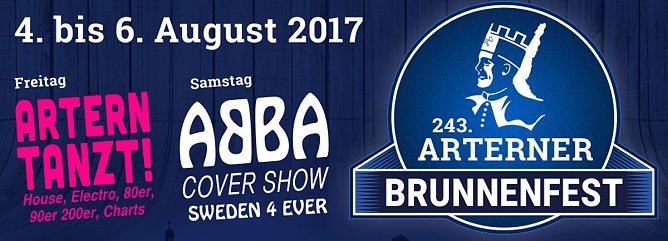 Programm zum 243. Brunnenfest (Foto: Real Event Music Remie Riese Artern)