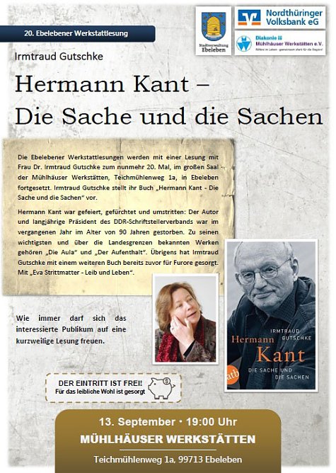 20. Werkstattlesung in Ebeleben (Foto: Stadt Ebeleben)