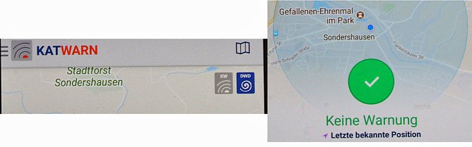 Handywarnservice und Ministerbesuch (Foto: Karl-Heinz Herrmann)