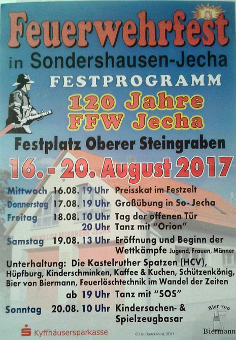 Auf zum Feuerwehrfest nach Jiche (Foto: FFW Jecha) Auf zum Feuerwehrfest nach Jiche (Foto: FFW Jecha)