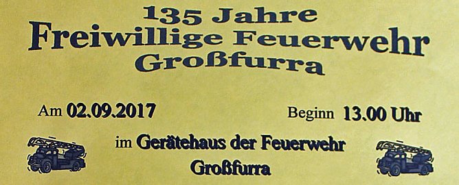 135 Jahre Feuerwehr Gro&szlig;furra (Foto: FFW Gro&szlig;furra)