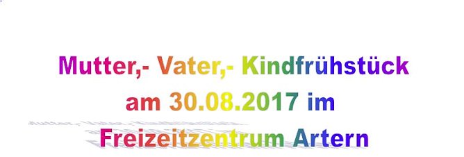 Mutti´s und Vatis zum Frühstück (Foto: Freizeitzentrum Artern) Mutti´s und Vatis zum Frühstück (Foto: Freizeitzentrum Artern)