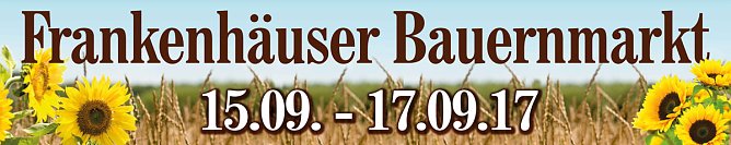 Das sollten Sie wissen - Frankenhisser Bauernmarkt 2017 (Foto: Stadtmarketing Bad Frankenhausen)