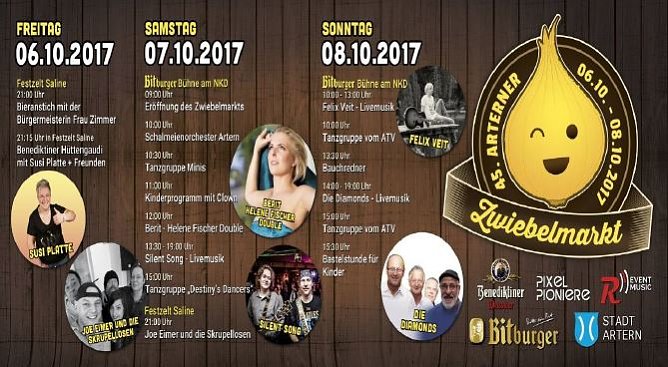 Programm  zum 45. Zwiebelmarkt in Artern (Foto: Stadt Artern)