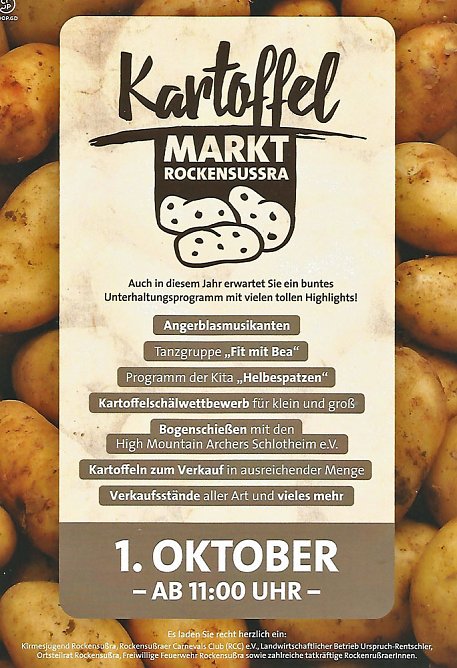 Monatsplan HOC und Kartoffelmarkt (Foto: Privat) Monatsplan HOC und Kartoffelmarkt (Foto: Privat)