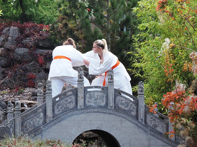 Vereinsfoto im Chinesischen Garten (Foto: Kampfkunstverein)