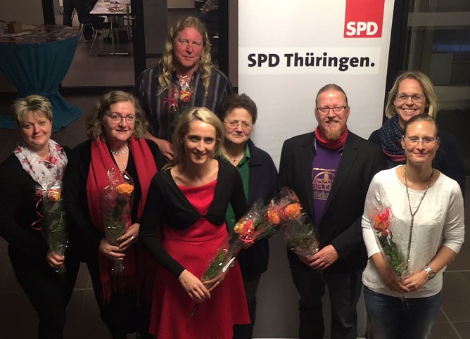 Neuer SPD-Vorstand mit Kandidatin (Foto: privat)