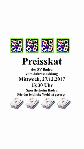 Preisskat des SV Badra (Foto: privat) Preisskat des SV Badra (Foto: privat)