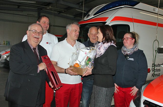 DRK und Polizei besucht (Foto: Karl-Heinz Herrmann)