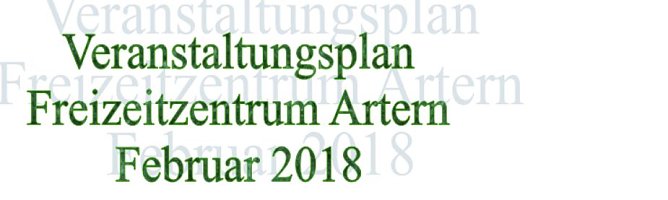 Veranstaltungsplan Freizeitzentrum Artern (Foto: Freizeitzentrum) Veranstaltungsplan Freizeitzentrum Artern (Foto: Freizeitzentrum)