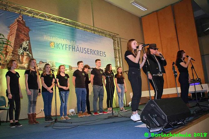 Borlachsch&uuml;ler beim Neujahrsempfang (Foto: Borlachschule)